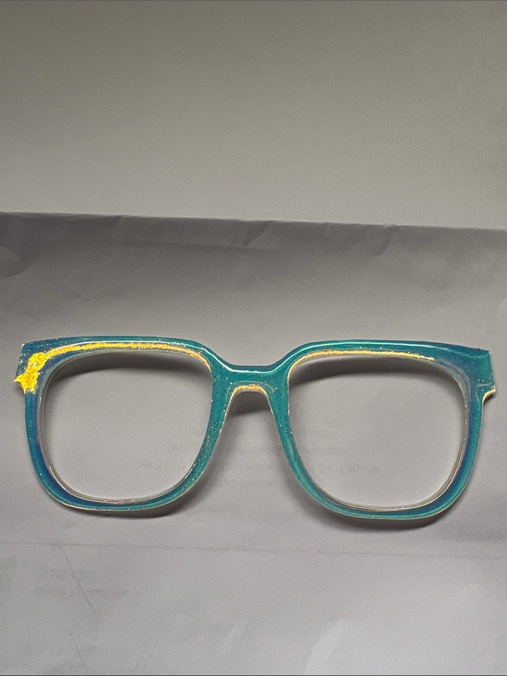 Custom Pair Eyewear Topper Holographic Glow in the Dark Murphy Frame